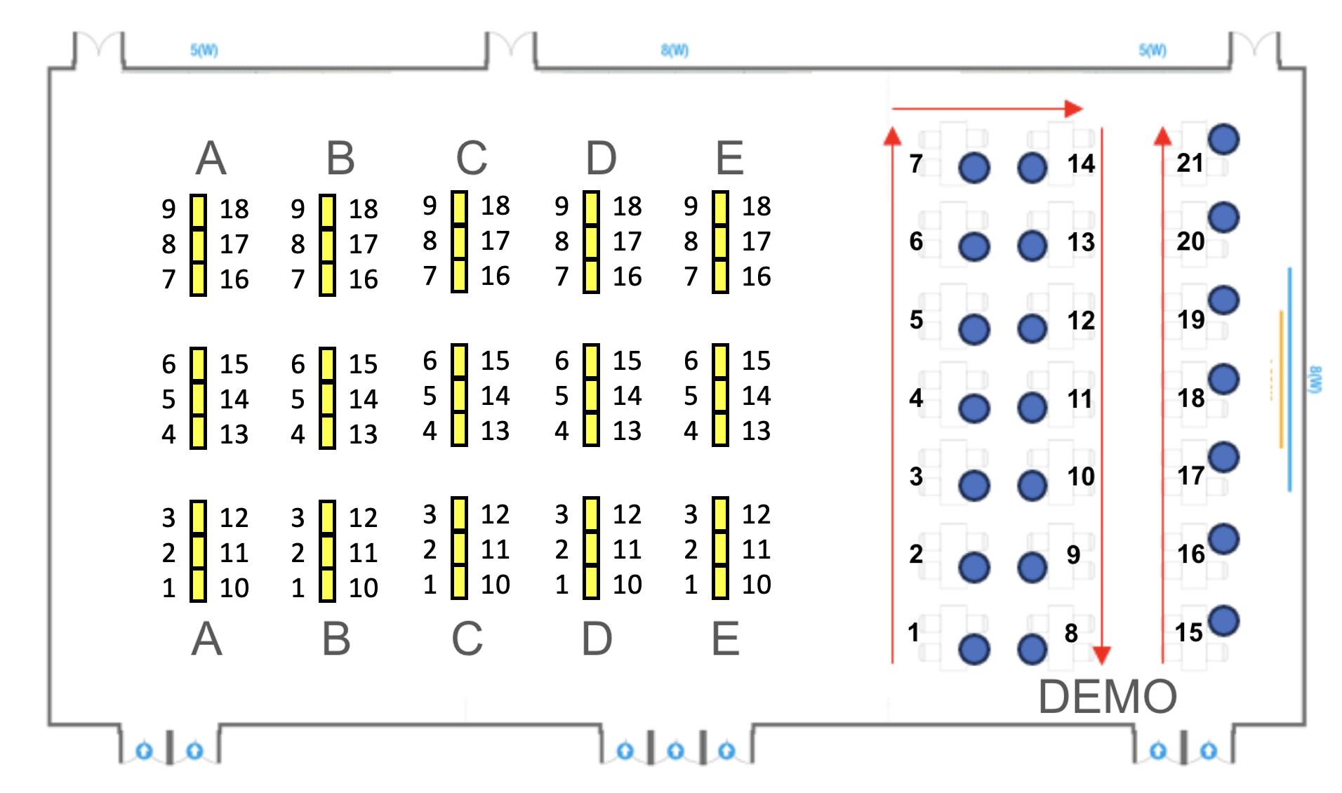 Room Layout — Interactive Event & Late-Breaking Result Tracks